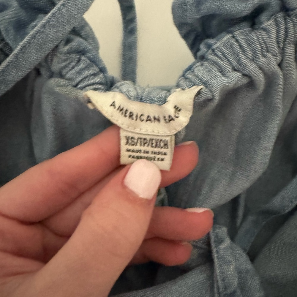 American Eagle Outfitters Blue Tank Top